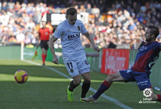 Cheryshev en su etapa en el Valencia.