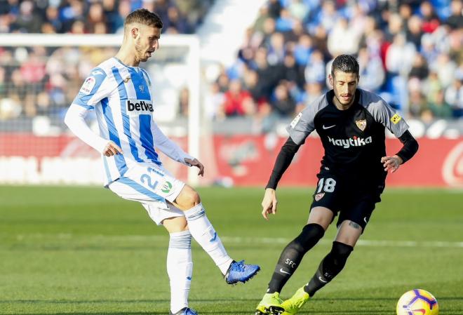 Escudero, en el partido ante el Leganés (Foto: SFC).