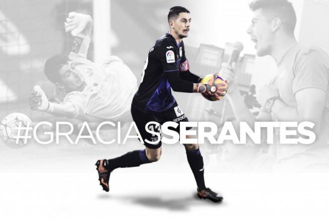 Jon Ander Serantes se ha despedido del Leganés.