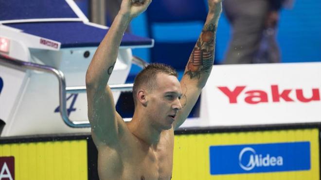 Dressel, en una prueba.