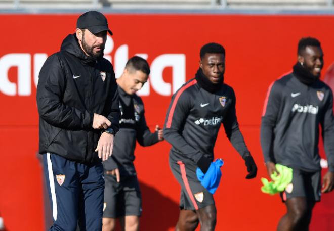 Pablo Machín, entrenador del Sevilla.