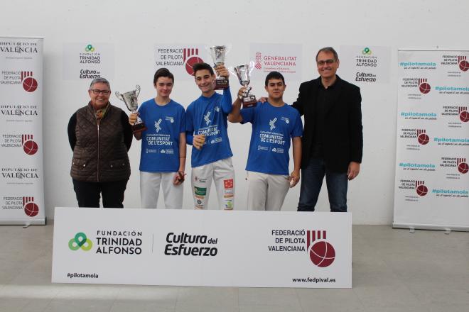 Diego, Andreu i Óscar campions de la Lliga de tecnificació en Pelayo