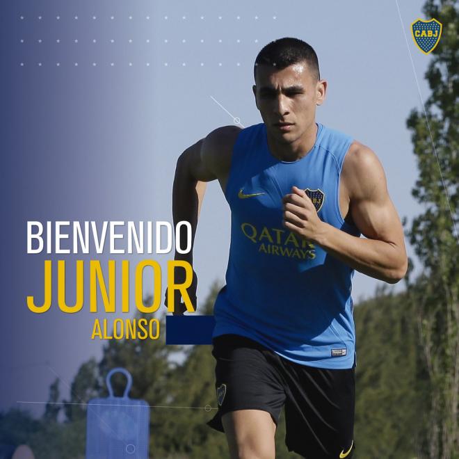 Júnior Alonso, nuevo jugador de Boca Juniors (Foto: BC).