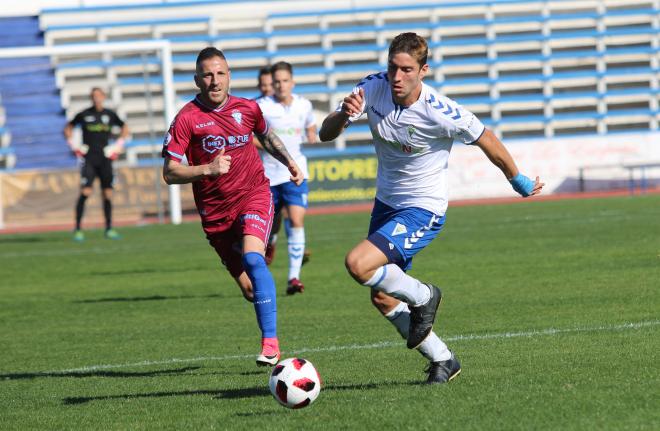Montero, en un lance del encuentro (Foto: Marbella FC).