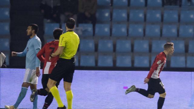 Iker Muniain anotaba en Balaídos su quinto gol de esta temporada (Foto: LaLiga Santander).