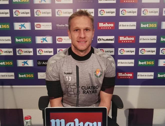 Yoel Rodríguez, en sala de prensa.