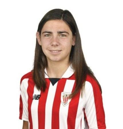 Ane Elexpuru, delantera del Athletic Club Femenino B (Foto: Athletic Club).