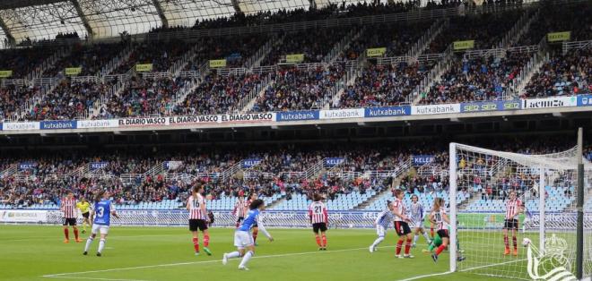 El derbi femenino se disputará de nuevo en el Reale Arena (Foto: Real Sociedad).