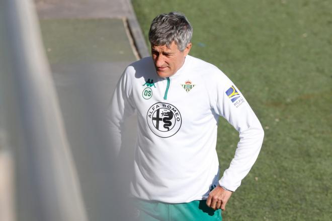 Quique Setién, entrenador del Betis (Foto: Kiko Hurtado).