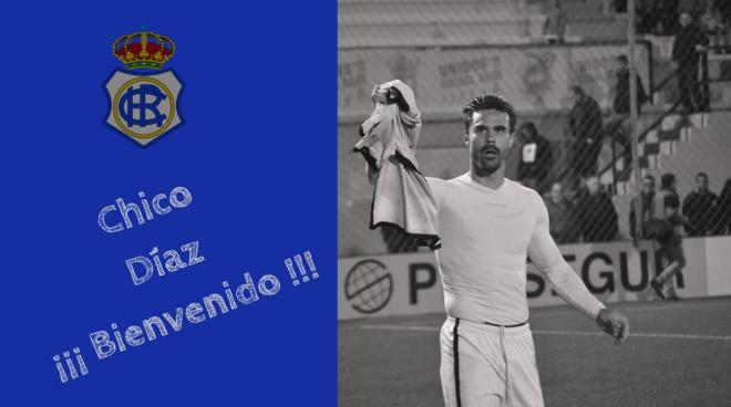 Chico Díaz ya ha firmado su contrato con el Decano. (@recreoficial)