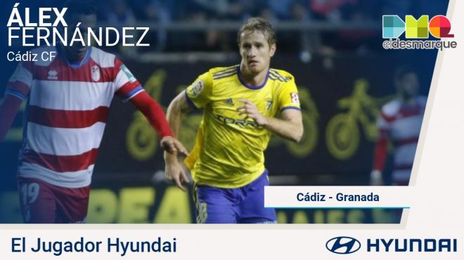 Álex Fernández, Jugador Hyundai del Cádiz-Granada.