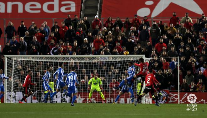 Un lance del Mallorca-Deportivo en Son Moix (Foto: LaLiga Santander).
