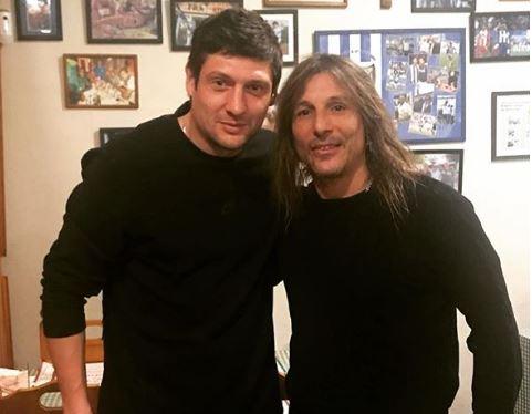 Yehven Seleznyov, junto a Claudio Caniggia (Foto: @e_seleznev).
