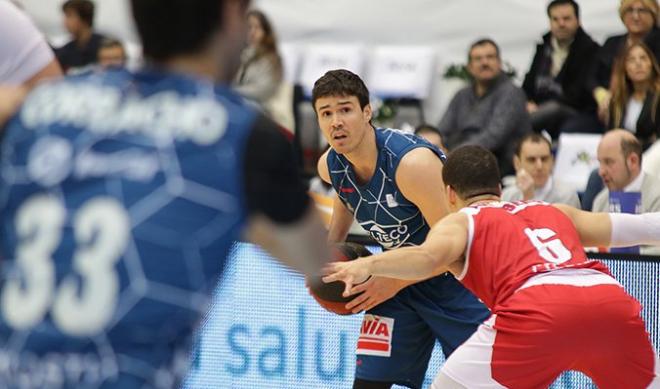 Lance del partido entre el Gipuzkoa Basket y el Manresa (Foto: TGB).