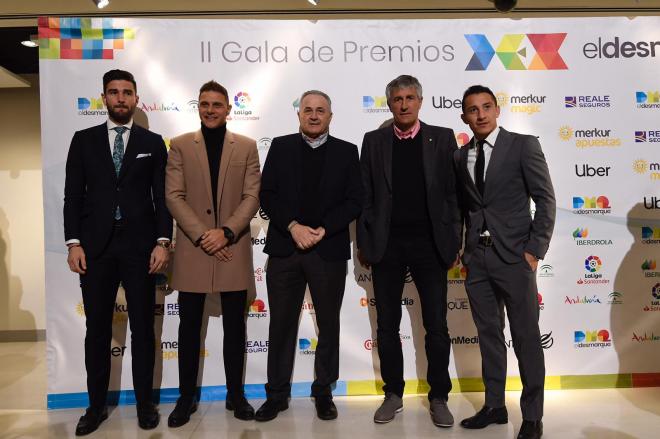 Expedición del Real Betis en los Premios DEX (Foto: Kiko Hurtado).
