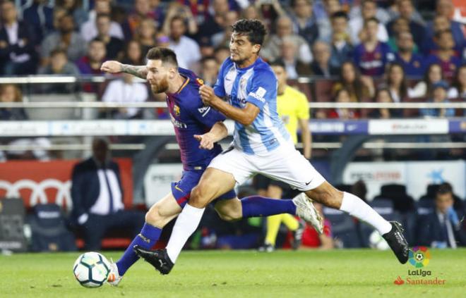 Messi, en un partido reciente contra el Málaga.