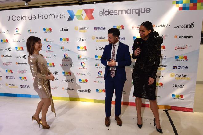 Sandra Sanchez, a su llegada a la gala de los Premios DEX.
