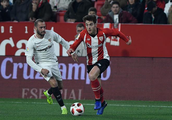 Ibai Gómez llevó mucho peligro el jueves ante el Sevilla (Foto: Kiko Hurtado).