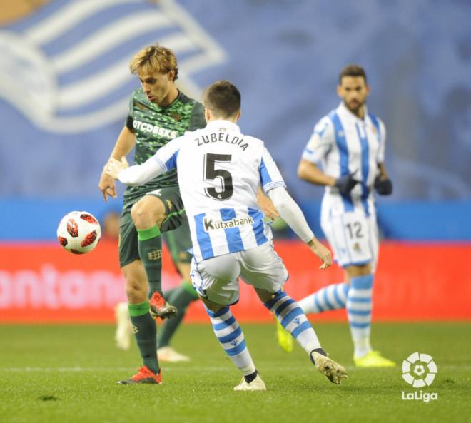 Zubeldia anotó el 1-1 para la Real (Foto: LaLiga Santander)