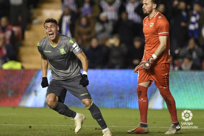 Héctor Moreno logró hacer el 2-1 para la Real (Foto: LaLiga)
