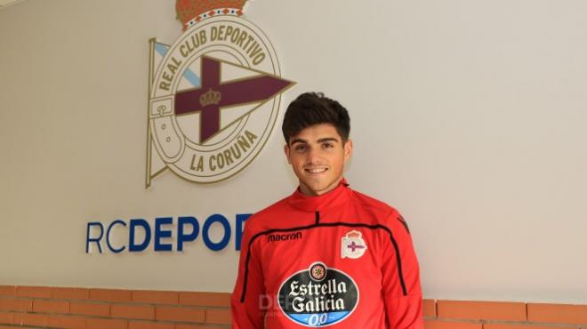 Juanmi Carrión, nuevo jugador del Fabril (Foto: RCD).