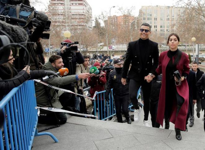 Cristiano Ronaldo, junto a Georgina (Foto: EFE).