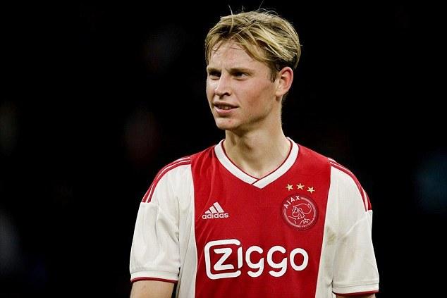 Frenkie de Jong, en un partido con el Ajax.