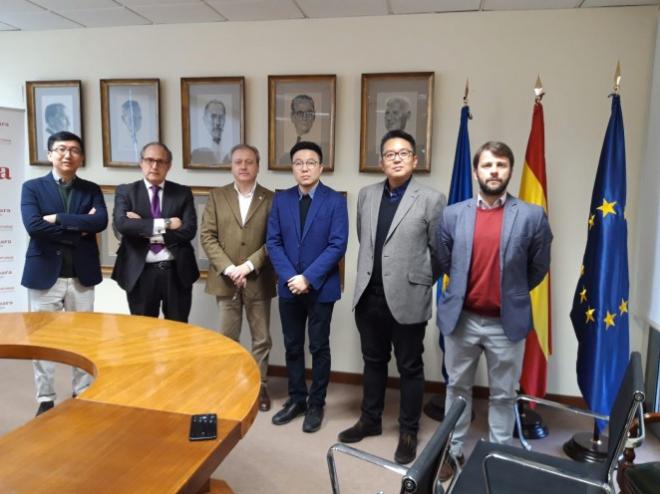 Acuerdo del Sporting con los integrantes de la empresa china (Foto: RSG).