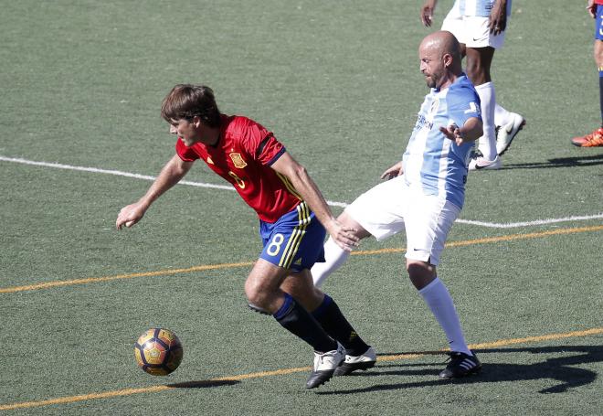 Sandro, hace algo más de un año jugando con los Veteranos del Málaga.