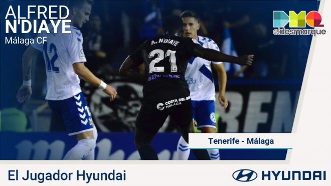 Alfred N'Diaye, Jugador Hyundai del Tenerife-Málaga.