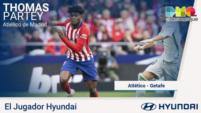 Thomas, Jugador Hyundai del Atlético-Getafe.