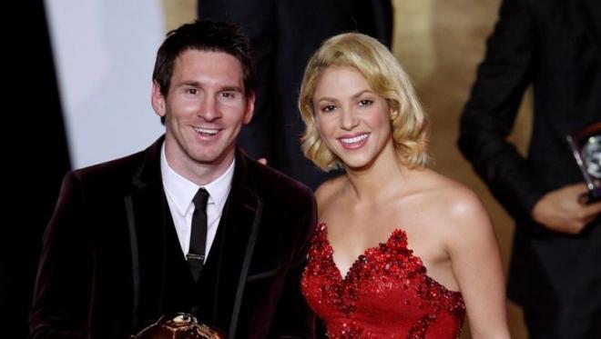 Messi y Shakira juntos en la gala del Balón de Oro