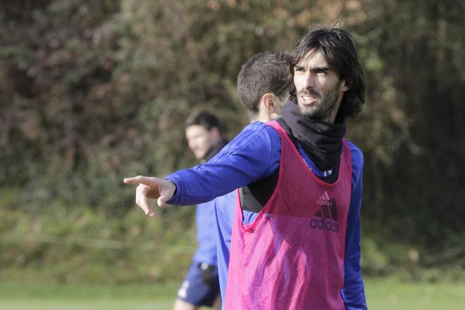 Carlos Martínez en un entrenamiento esta temporada (Foto: Luis Manso)