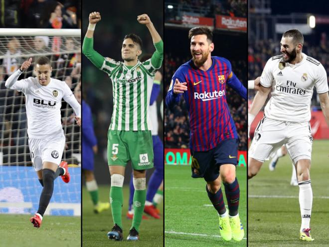 Los semifinalistas de Copa del Rey.