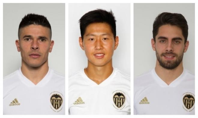Los tres nuevos jugadores de la primera plantilla del Valencia CF