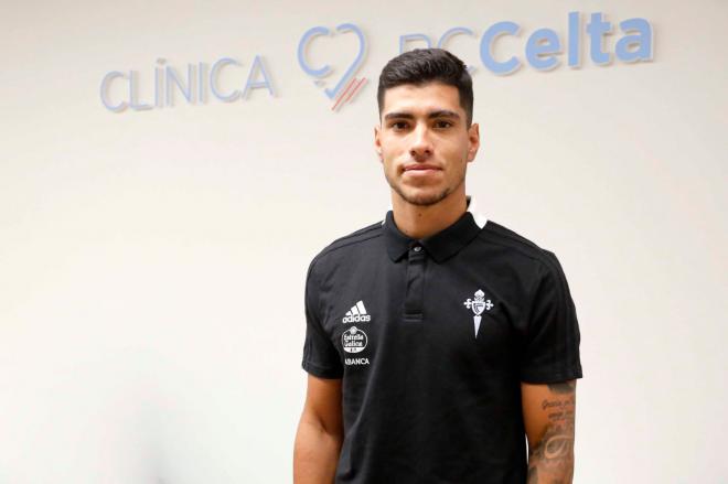 Lucas Olaza, tras pasar reconocimiento médico con el Celta (Foto: RCCV).