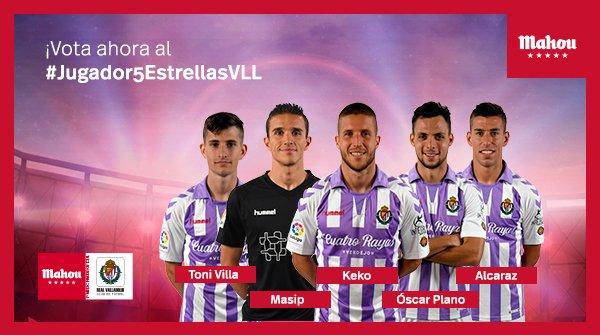 Candidatos a mejor jugador del Real Valladolid en enero de 2019 (Foto: Fútbol Mahou).