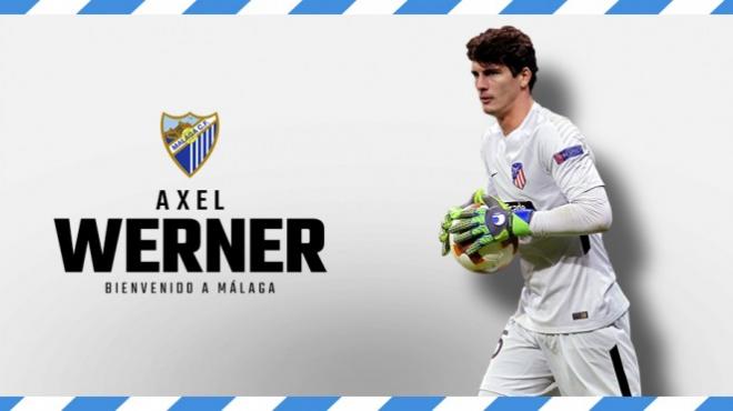 El Málaga anuncia el fichaje de Werner.