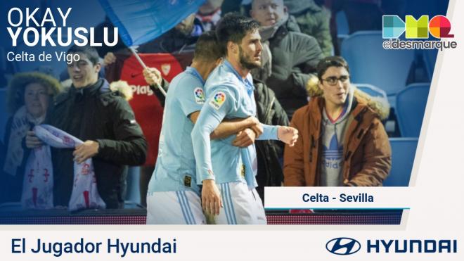 Okay Yokuslu, Jugador Hyundai del Celta-Sevilla.