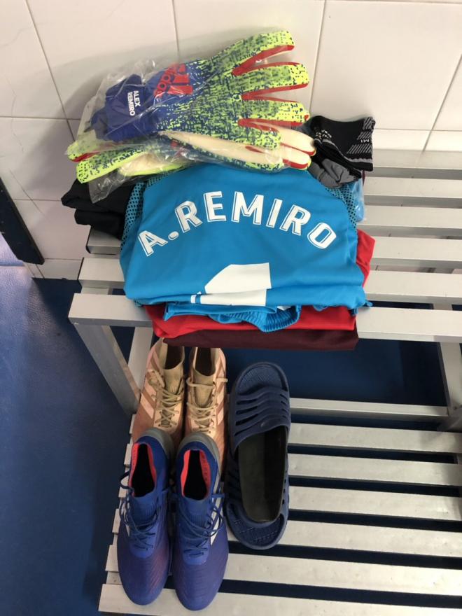 Remiro estuvo en el viaje del Athletic para el derbi (Foto: Athletic)