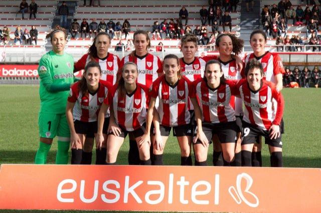 El once del Athletic Club Femenino ante el Rayo Vallecano en Lezama (Foto: Athletic Club).