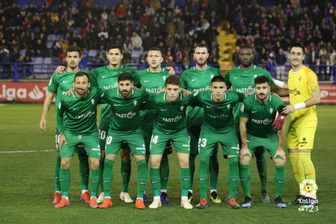 El once del Sporting ante el Extremadura (Foto: LaLiga).