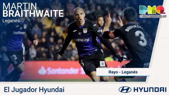 Braithwaite, Hyundai del Rayo-Leganés.