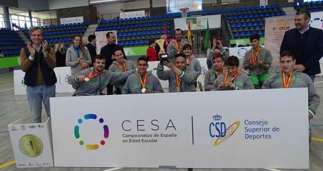 El equipo de Andalucía celebra el título.