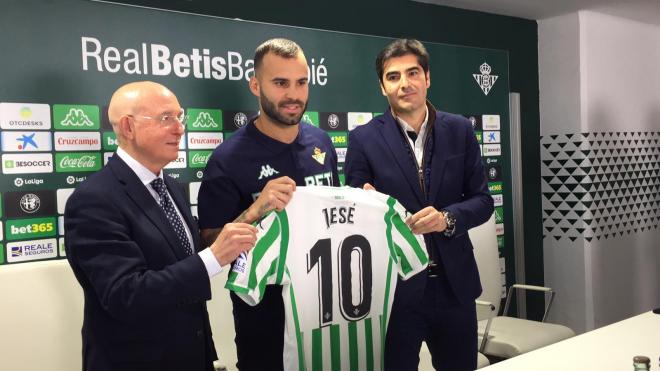 Jesé, en su presentación.