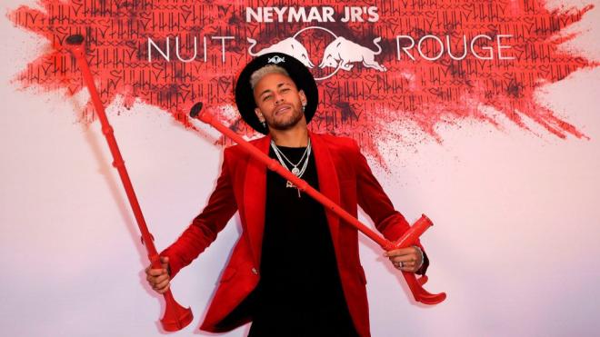 Neymar, en una de sus últimas fiestas de cumpleaños.
