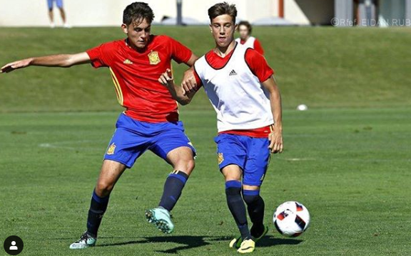 Iker Losada en unos entrenamientos con España (Foto: Instagram).