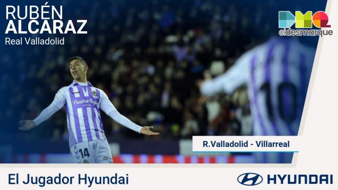 Rubén Alcaraz, jugador Hyundai del Real Valladolid-Villarreal.
