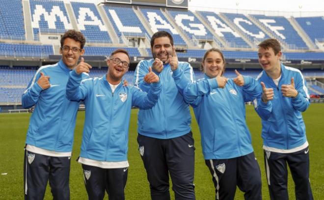 Varios jugadores del Málaga Genuine (Foto: Málaga CF).