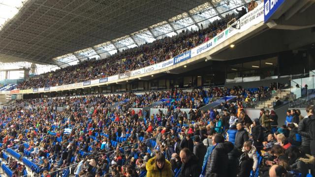 El Reale Arena congregó a más de 21.000 aficionados en los últimos dos derbis (Foto: LaLiga).